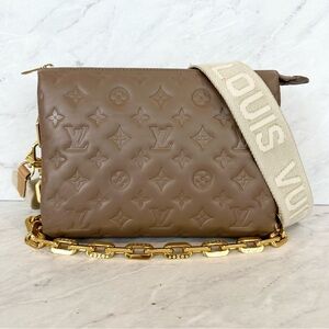 (SOLD) Louis Vuitton Coussin PM Taupe